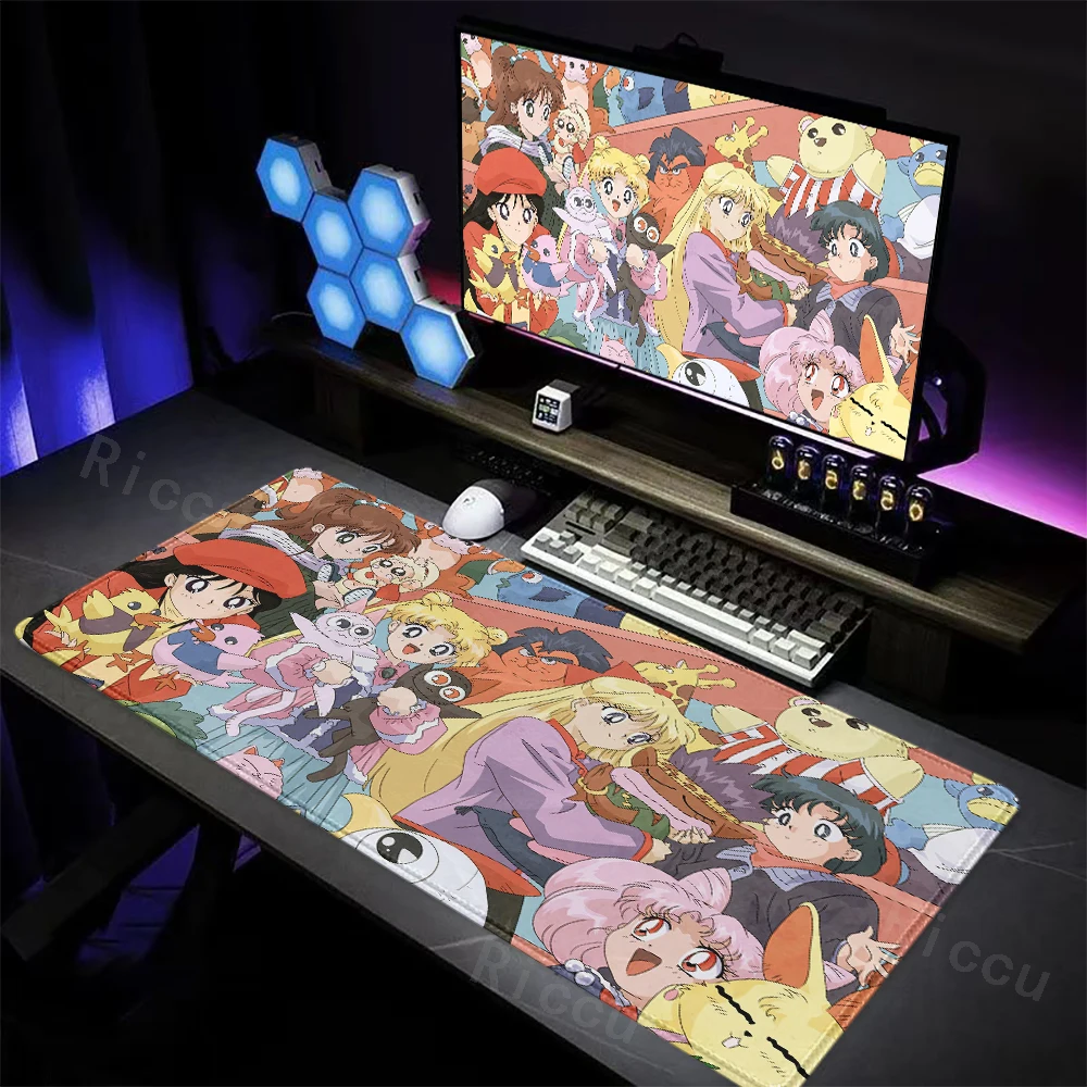 

Sailor Moon AI Anime Mouse Pad Game Creative Desk Keyboard Personalized Mouse Pad Cartoon Anime Large game accessories Mouse Pad