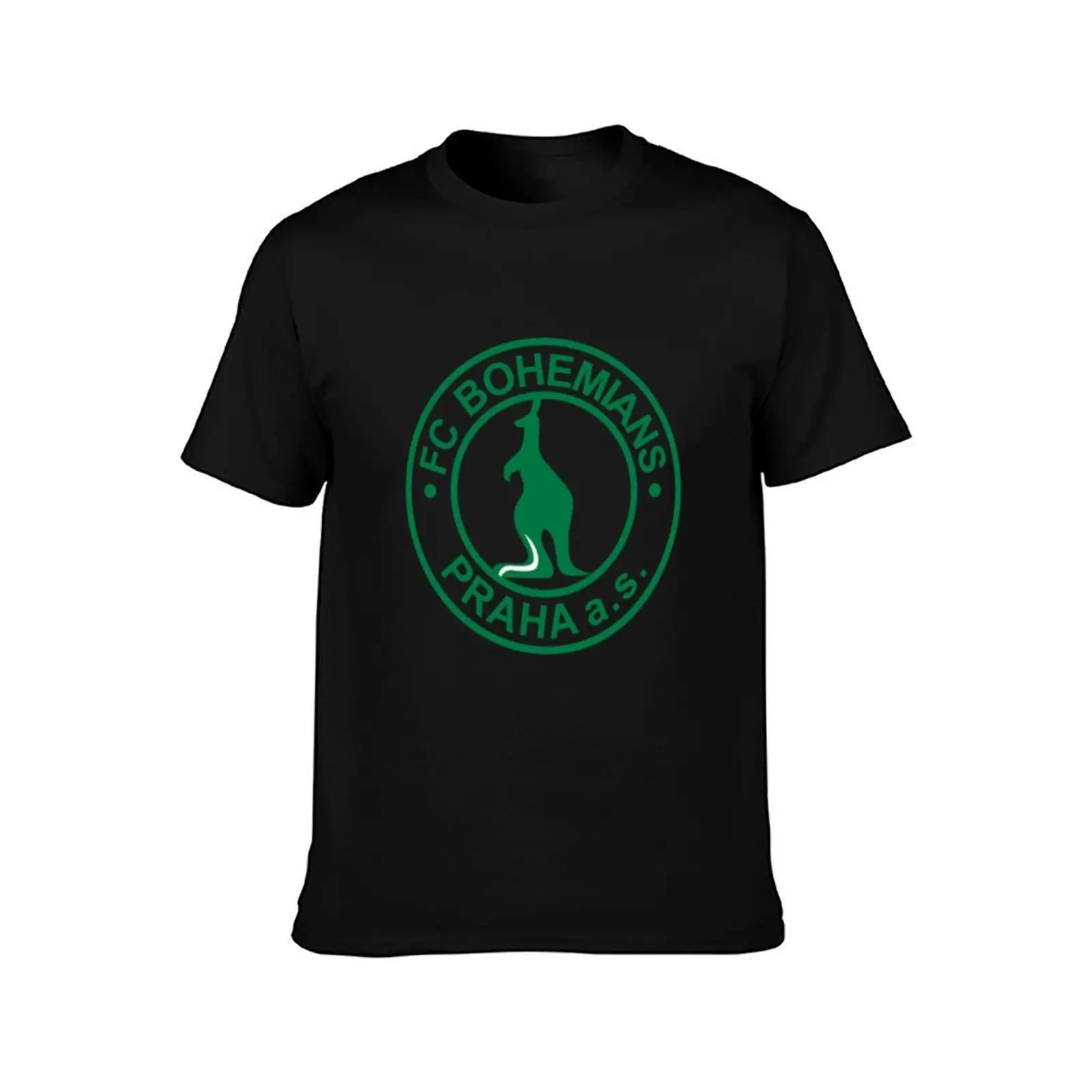 Bohemians Praha T-Shirt, Summer Casual Cotton Tee, Oversized Streetwear Tops, Vintage Graphic Print, Loose Fit Short Sleeve