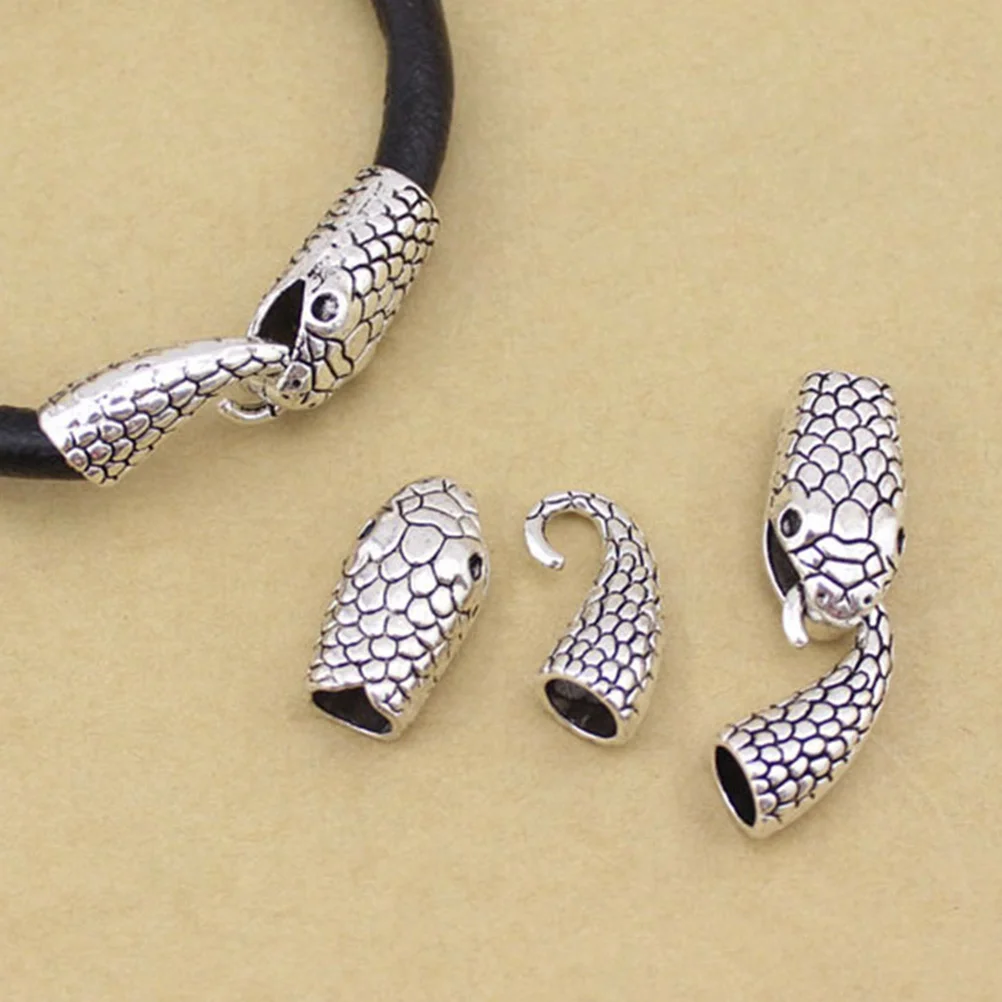 

Snake Head Toggle Clasp Alloy Durable Jewelry Clasps For Bracelet Necklace Making Kit Spacer Beads Design