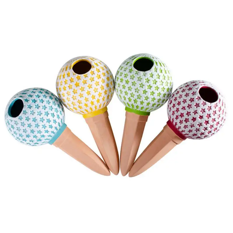 

4Pcs Self Watering Planter Insert Plant Terracotta Watering Spikes Self Watering Globe Shape Plant Watering System