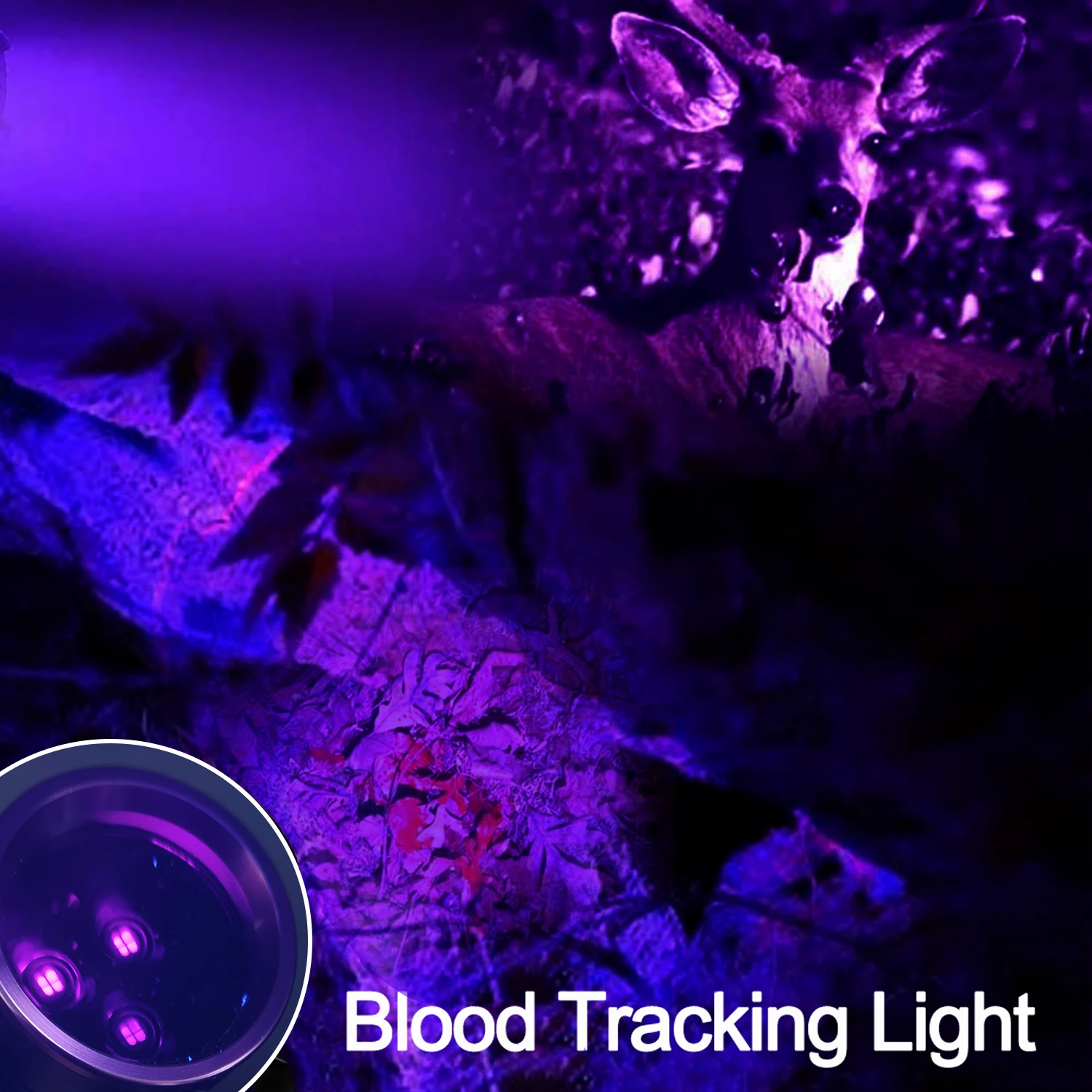 30W UV Flashlight 365nm Ultra Violets Blacklight UV Lamp Pet Dog Stains Detector Banknote Inspect Hunting Blood Tracking Light