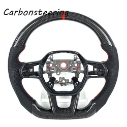 Cars Accessories for Honda Customized Carbon Fiber Steering Wheel for Civic 11th Series CRV HR-V Civic 11th Type R FL5 SI Acura