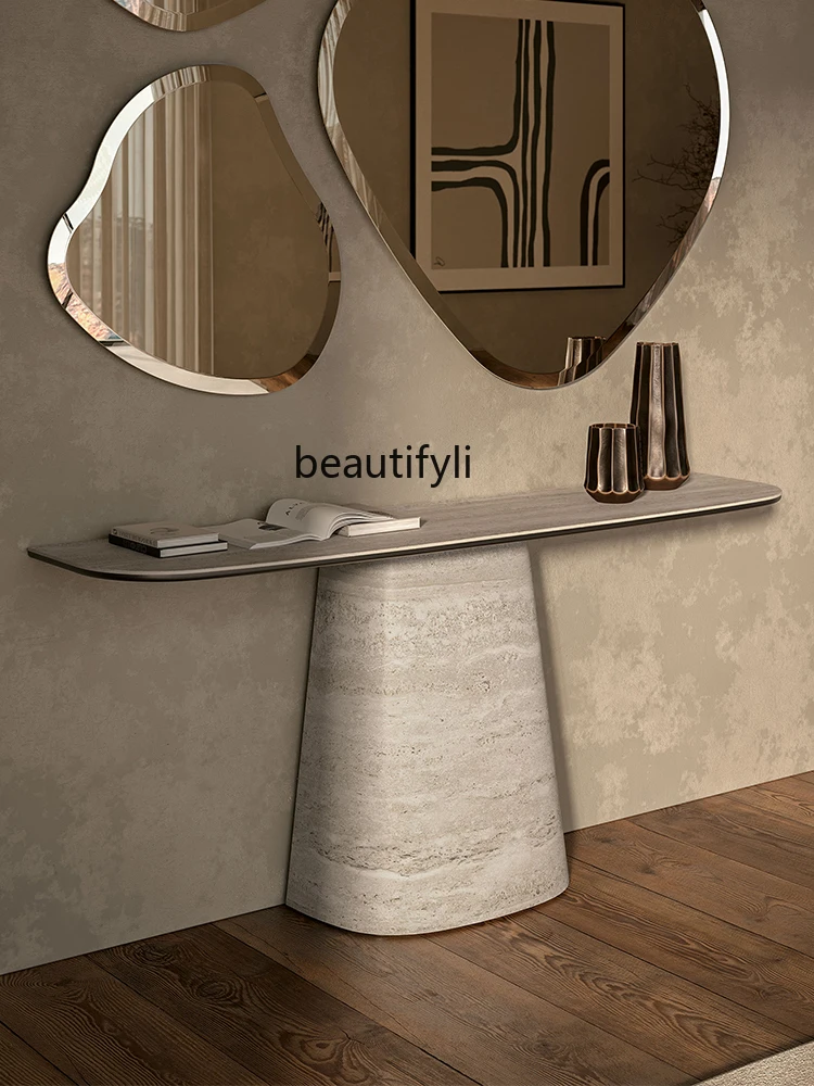 

Italian light luxury new entrance table Entry entrance platform Corridor aisle entrance table