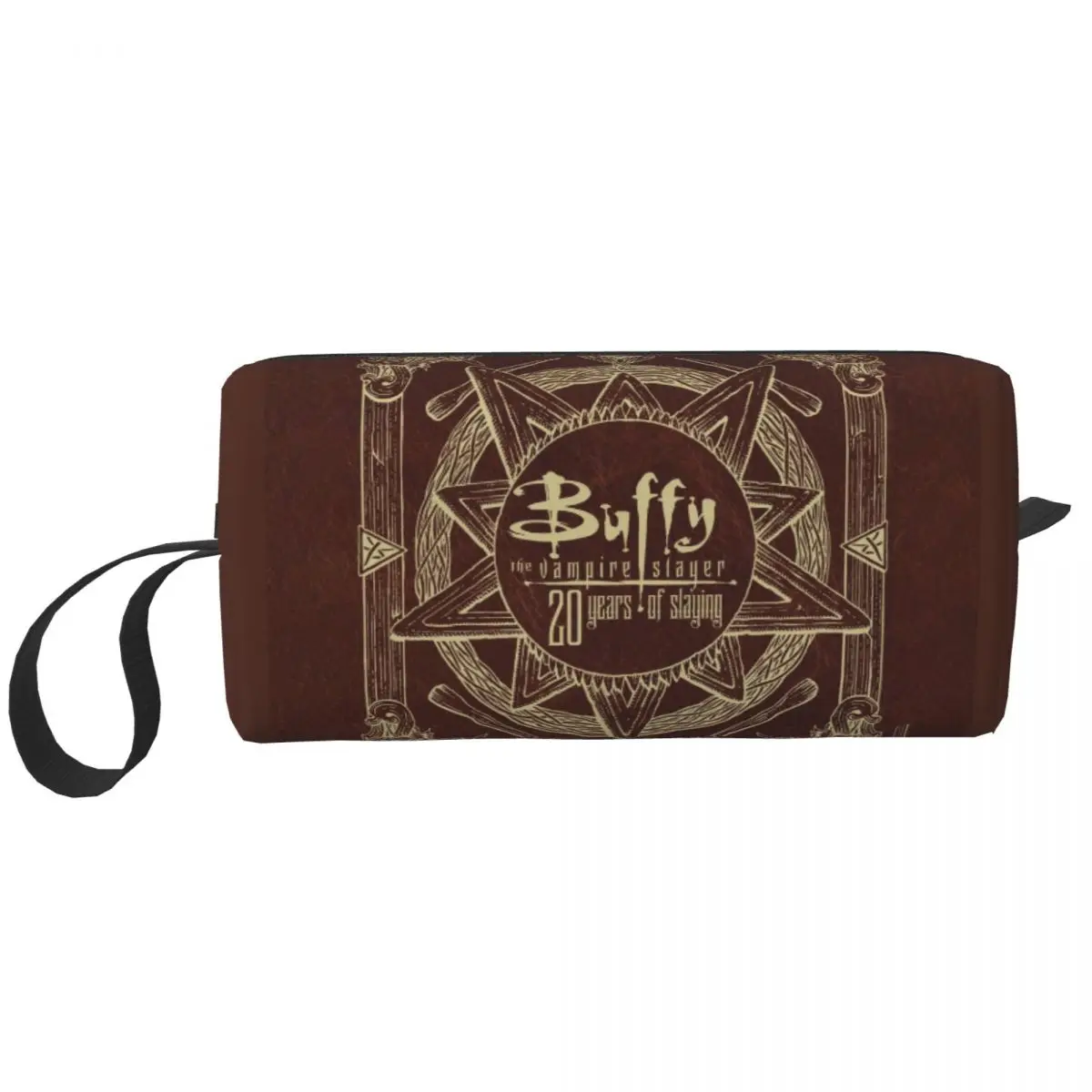 

Buffy The Vampire Slayer Travel Toiletry Bag for Women Supernatural Horror TV Show Makeup Cosmetic Bag Beauty Storage Dopp Kit