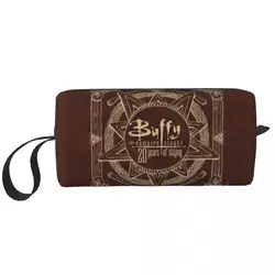 Buffy The Vampire Slayer Travel Toiletry Bag for Women Supernatural Horror TV Show Makeup Cosmetic Bag Beauty Storage Dopp Kit