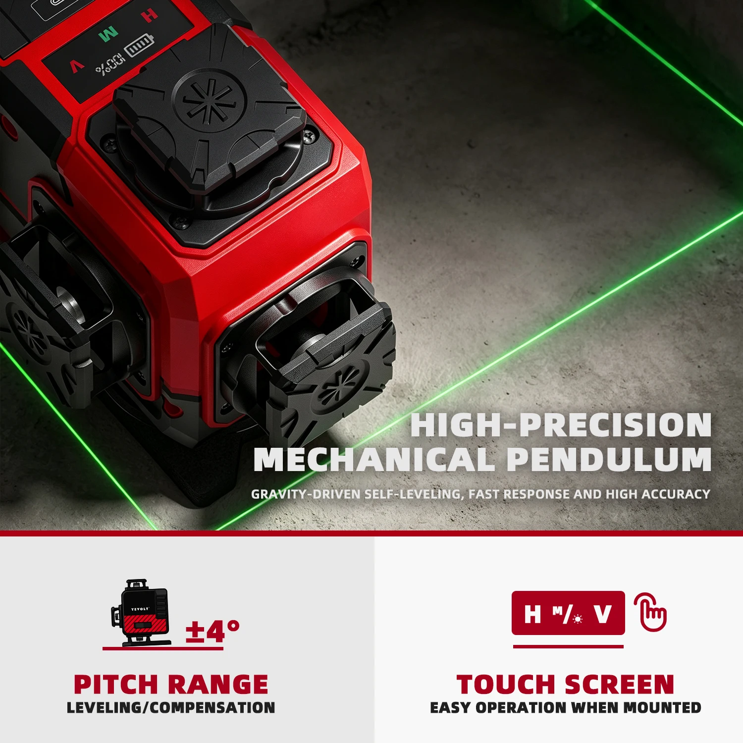YEVOLT Verde 16 Linee 4x360 °  - Power Tools That Are Green recensione e prezzo