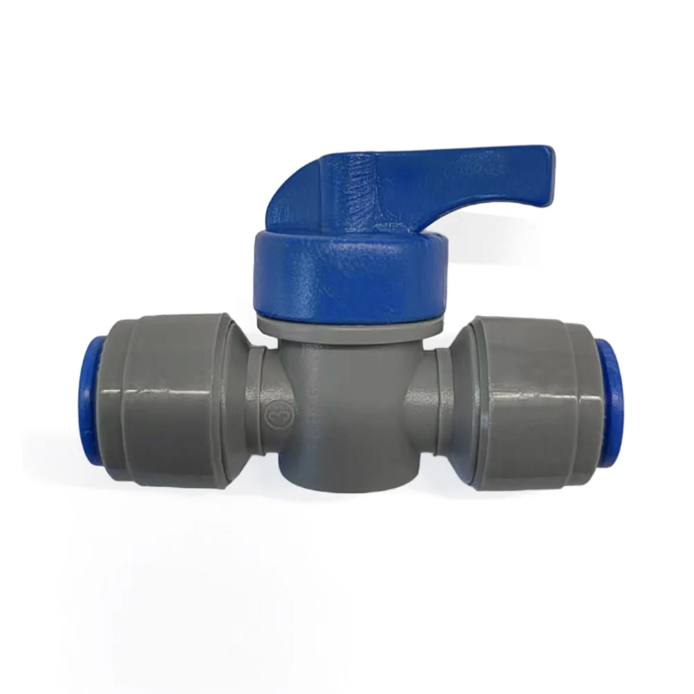 Kegland DUOTIGHT 9.5mm/3/8 BALL VALVE SHUT OFF VALVE plastic quick connect pipe hose Connector beer tube push-in fittings joints