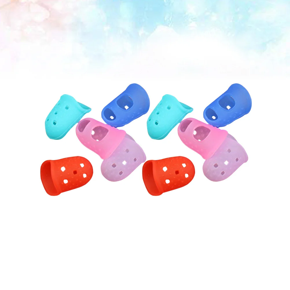 10 قطعة المضادة للانزلاق غطاء للأصابع مرونة سيليكون إصبع الأكمام قفازات واقية لصياغة إصلاح مسمار الفن الطبية