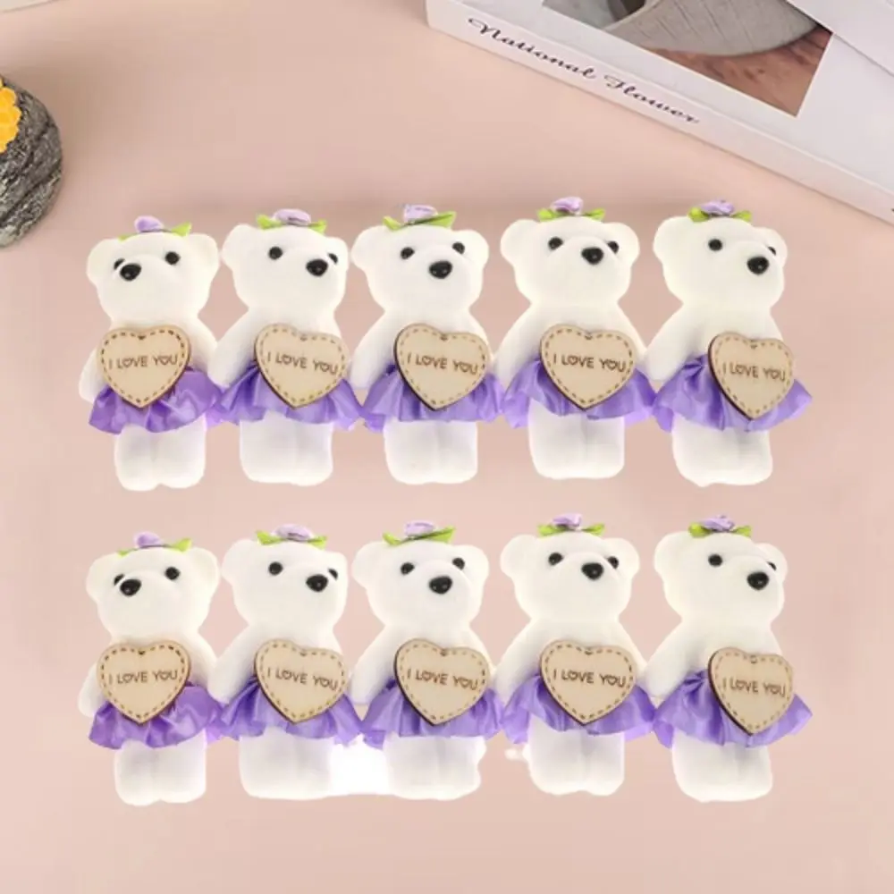 10pcs/set Foam Bear Bear Foam Animal Mini Bear Flower Bouquet DIY Cartoon Cartoon Bouquet Graduation Gifts