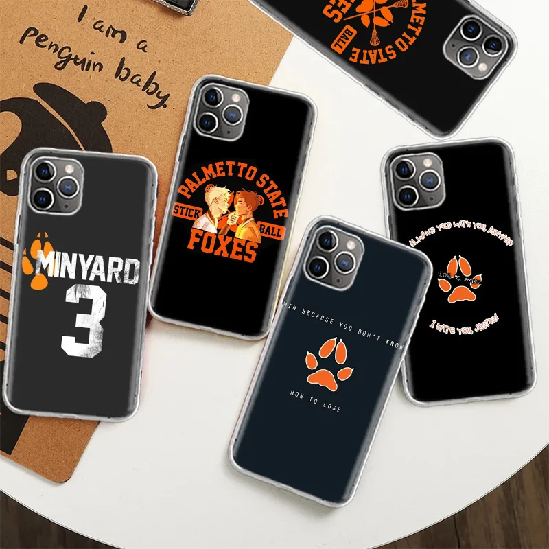 Andreil All for the Game Palmetto State Foxes Case for iPhone 12 13 Mini 14 Plus 15 16 Pro Max 11 X XS Max Clear TPU Pr