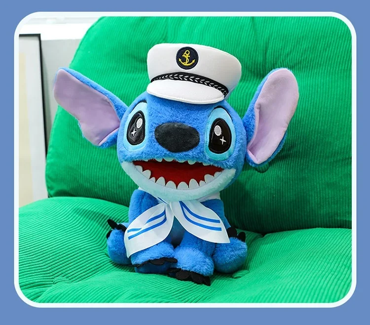 

Star Baby 30 см плюшевая кукла игрушка Disney Mengqu Navy Stitch Sailor Doll офисное исследование сопровождающая подушка украшения подарок на день рождения для мальчика