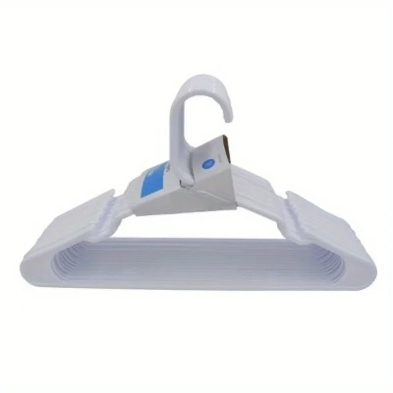 18pk Plastic Hangers BPA Free Easy-hang tabs prevent clothes from falling off Sturdy and durable