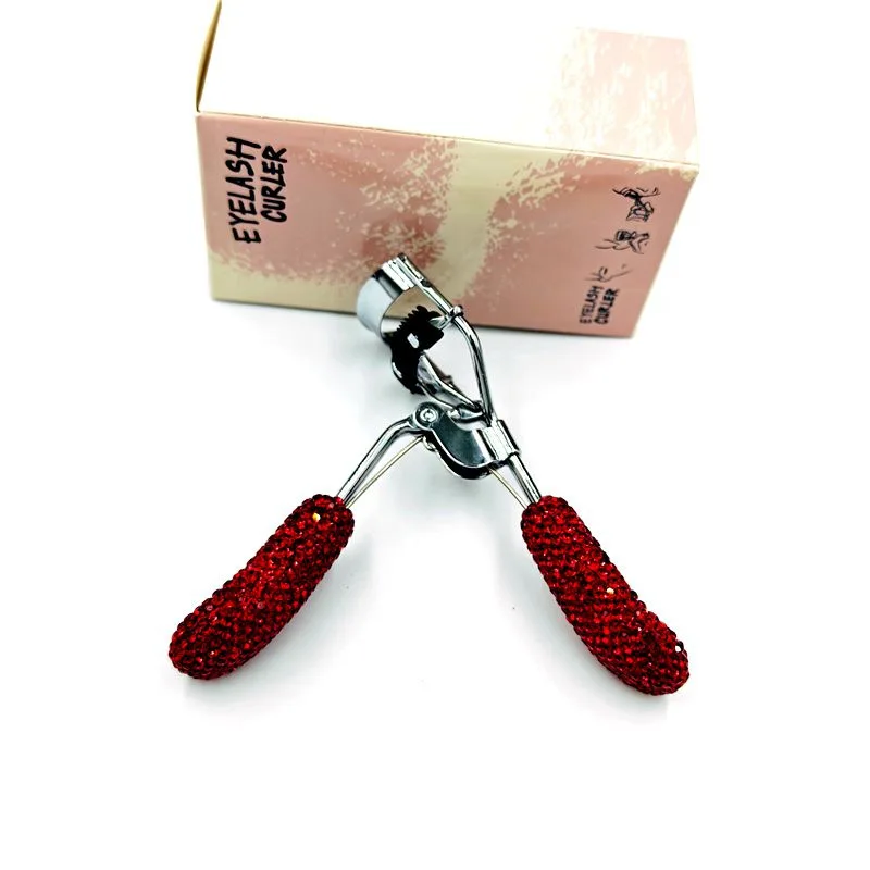 Bling Strass FAI DA TE Ciglia Bigodino Protable Colorato di Lunga Durata Ciglia Fatte A Mano Curling Pinzette Clip Trucco Strumento Cosmetico