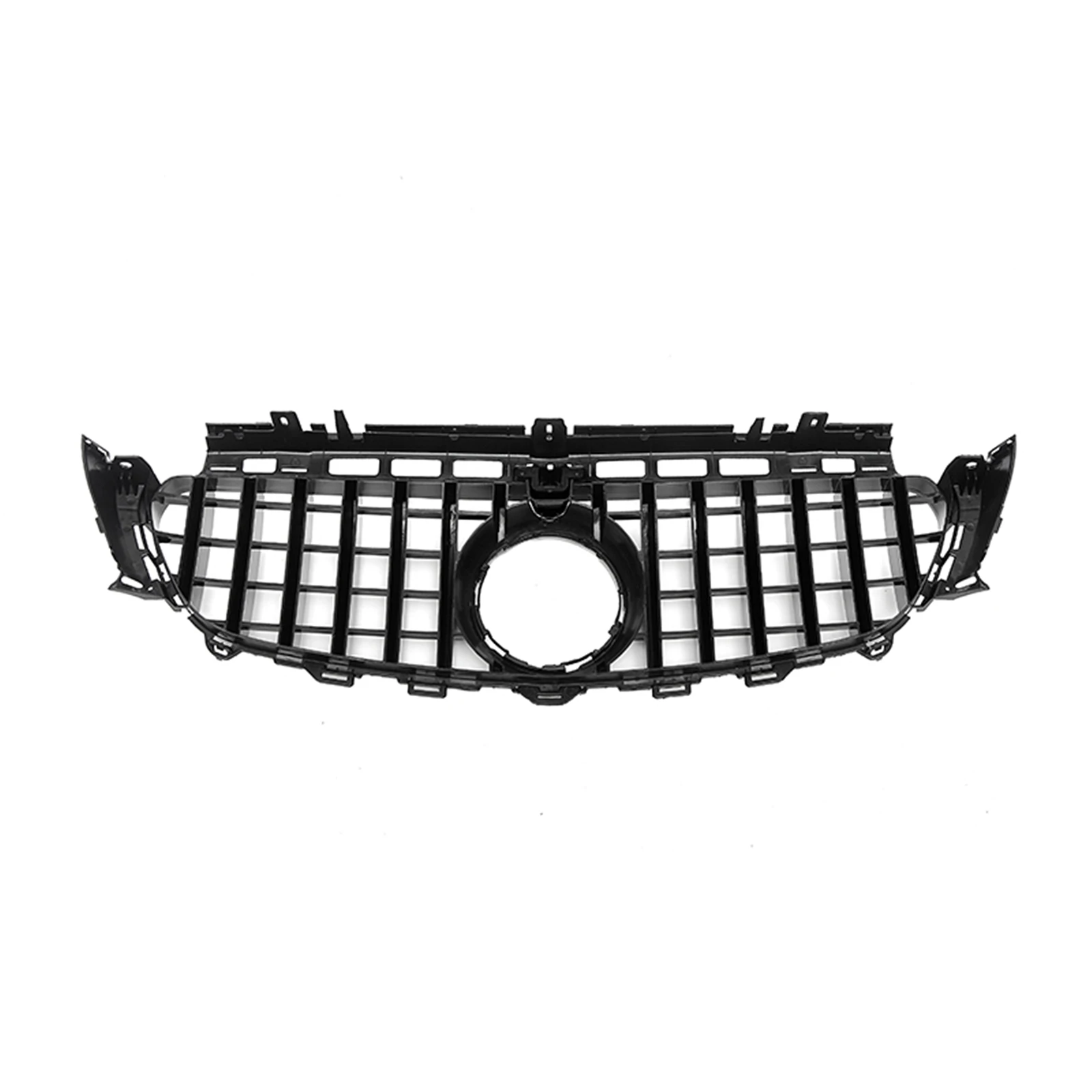 

GT Style Silver/Black Upper Bumper Hood Mesh Grid Grill Front Grille For Mercedes Benz E Class W213 2016-2020 E200 E250 E300 E43