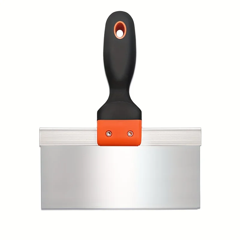 Stainless steel putty scraper, enlarged blade, thickened putty tray, putty tools for plastering and scraping.