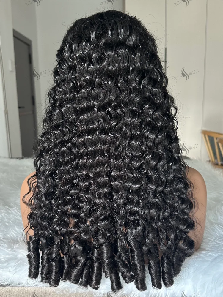 Burmese Curly Human Hair Wigs 12A Vietnamese Hair 13X6 Hd Transparent Lace Front Wig Vietnamese Raw 100% Human Hair 200% Density image 4