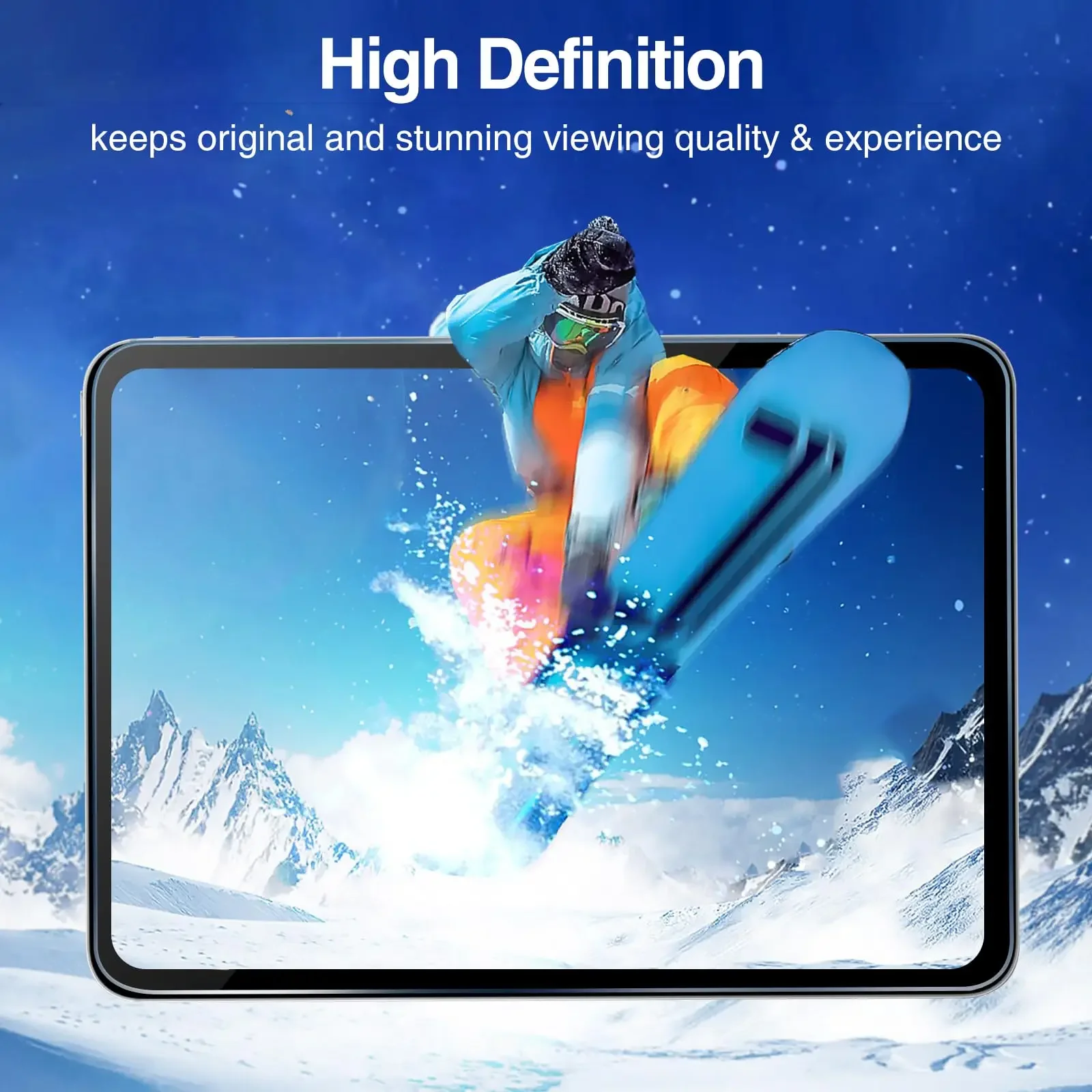 2 unidades de tela de vidro temperado para iPad Air 13 "(M2) 2024 HD Saver película protetora protetor de tela para iPad Pro 13 polegadas (M4)