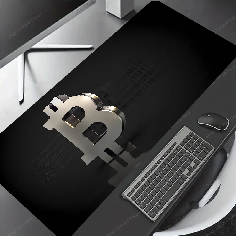 Money Bitcoin Network Mousepad Large Gaming Mouse Pad LockEdge Thickened Computer Keyboard Table Desk Mat