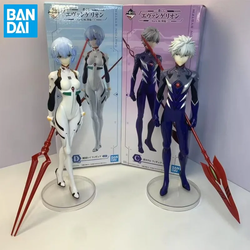 

Bandai Original Ichiban Kuji Anime Rebuild of Evangelion EVA Nagisa Kaworu Ayanami Rei ПВХ Фигурка Фигурки Модель Игрушки в подарок