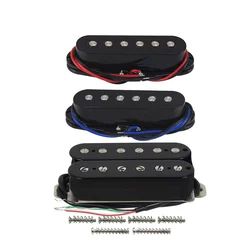 FLEOR 3PCS Ceramic Humbucker Pickup Guitar & Single Coil Pickups Set for HSS SSH Guitar Parts