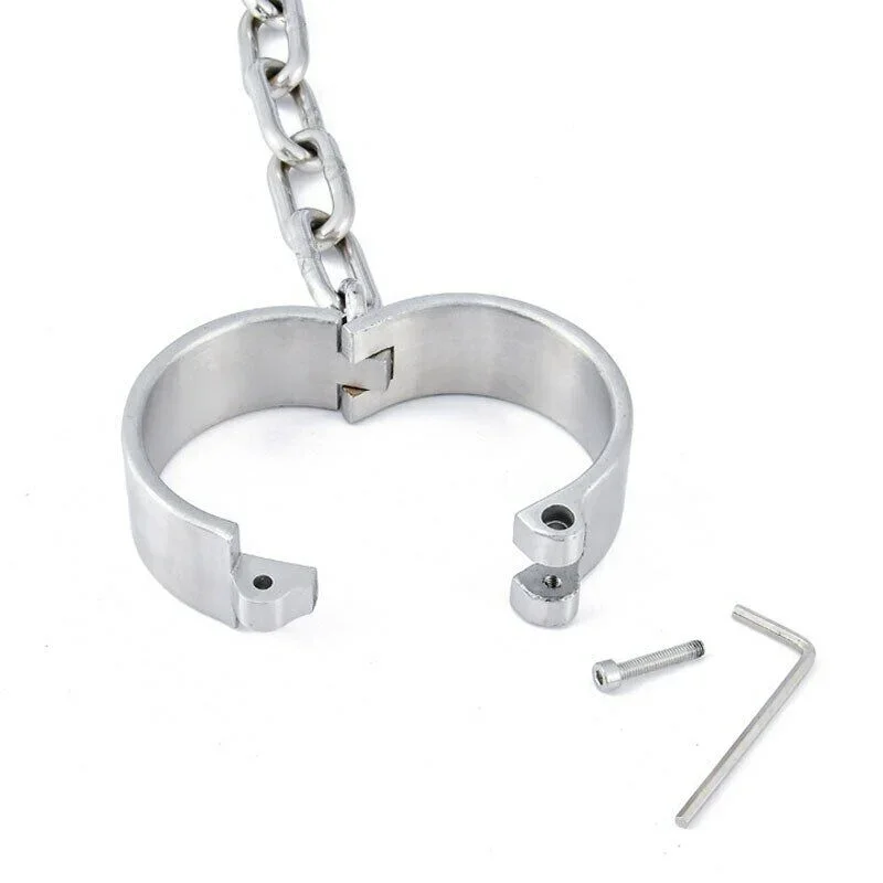 Heavy Stainless Steel Detachable Handcuff Slave Restraints Ankle Cuff Bdsm Bondge Sex Toys for Women Men Couples Adult Game