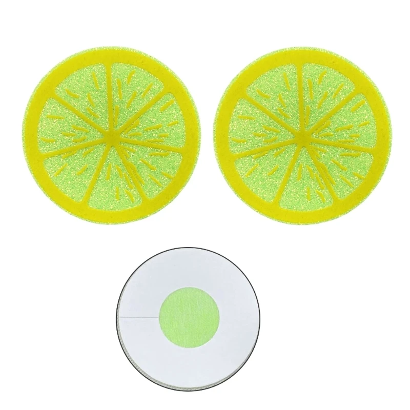 Lemon Breast Stickers,Pasties Nipple Stickers Disposable Sticky Breast Nipple Cover for Women Girls