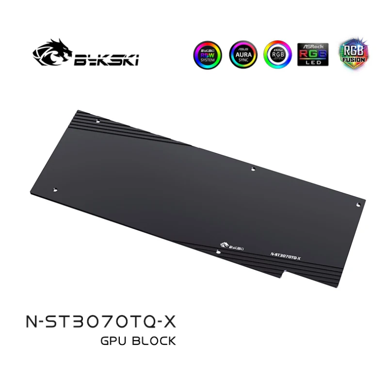 Bykski N-ST3070TQ-X GPU استخدام كتلة المياه لبطاقة الفيديو Zotac RTX 3060 Ti 3070 Apocalypse OC / عملية النحاس الأحمر المطلي بالكروم