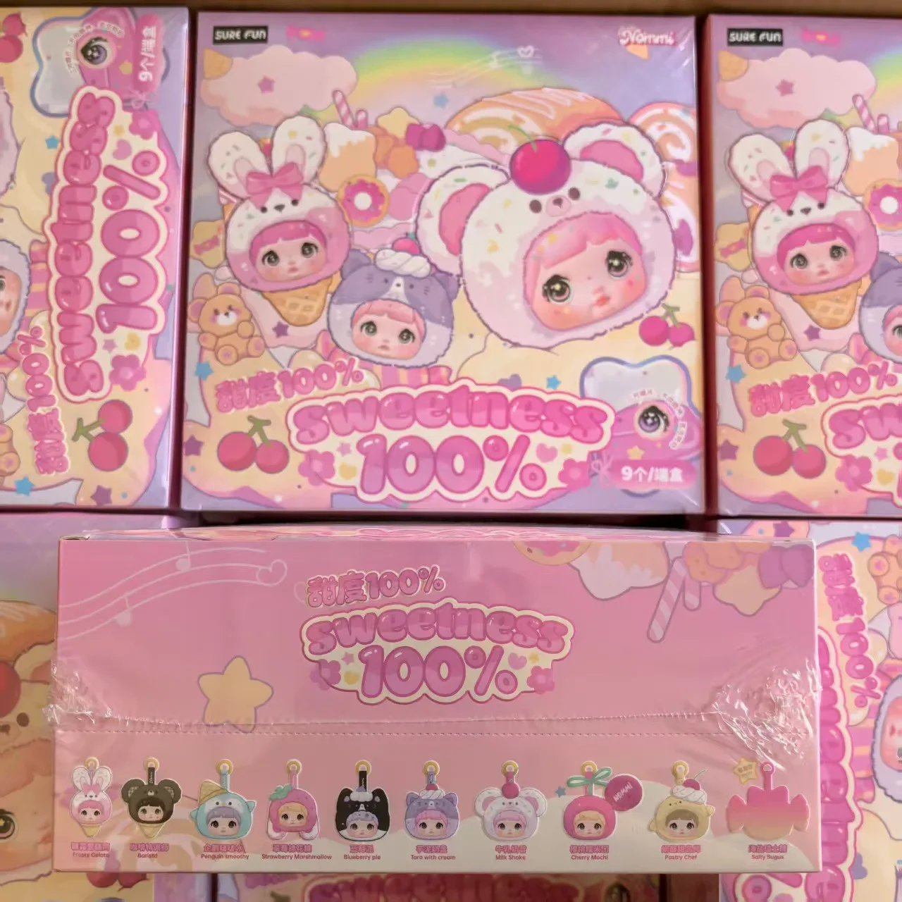 

Hot Nommi Glutinous Rice Sweetness 100% Series Plush A Complete Set Blind Box Tide Play Kawaii Vinyl Doll Bag Pendant Gift