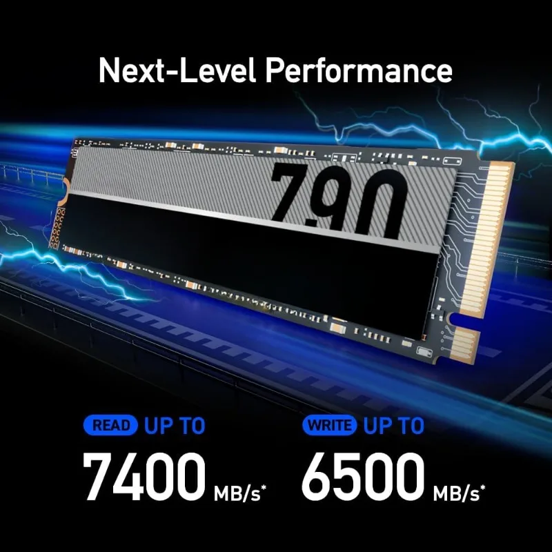 4TB NM790 SSD PCIe Gen4 NVMe M.2 2280 Internal Solid State Drive, Up to 7400/6500 MB/s Read/Write, Compatible with PS5