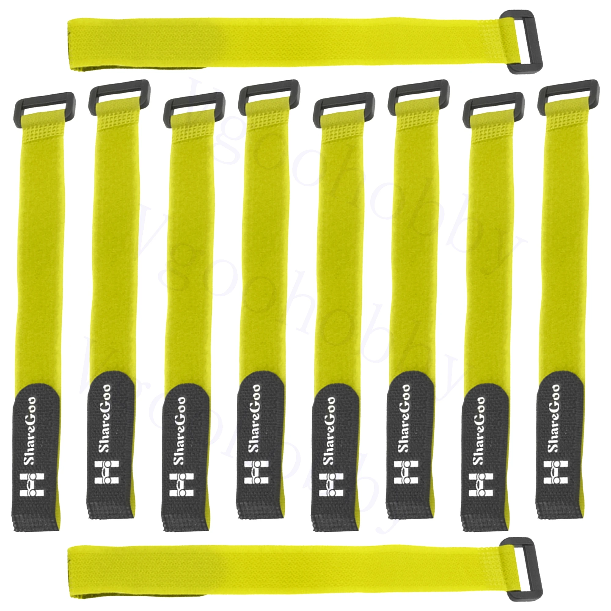 10Pcs  RC Lipo Battery Straps 20mm x 250mm RC Battery Tie Down Straps Holder Securing Straps for RC Quadcopter Airplane
