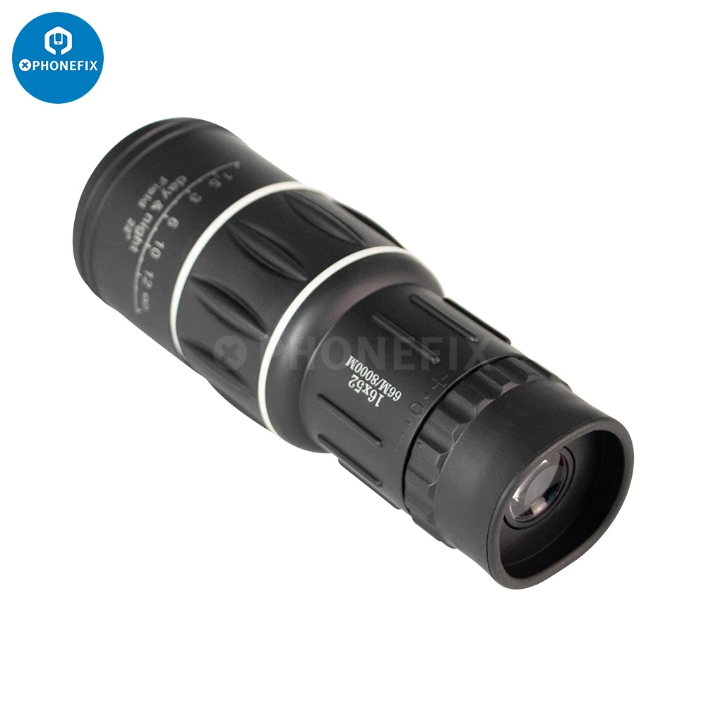 HD Scope 16x52 Dual Focus monokularowy Zoom teleskopowy soczewka optyczna polowanie Spotting Upgrade Handheld lornetki 66m/8000m dla turystyki