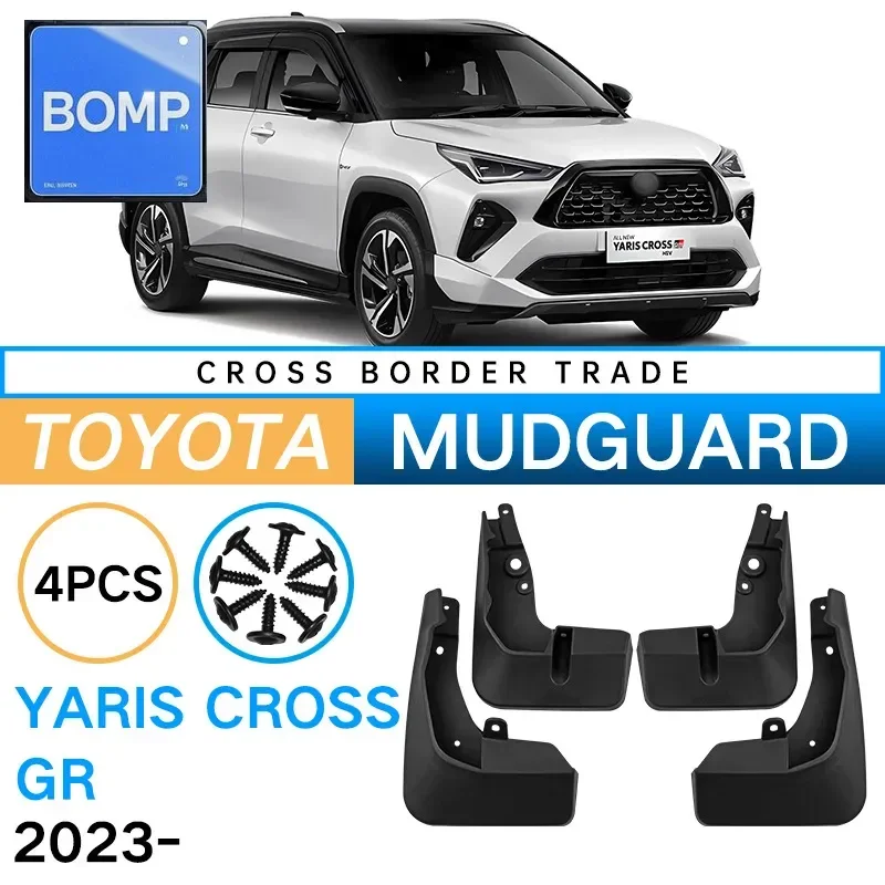 

Fit For Mudguards Toyota Yaris Cross GR High configuration Mud Flaps 2023 4pcs Fender Guard Wheel Front Rear Splash Car Accessor