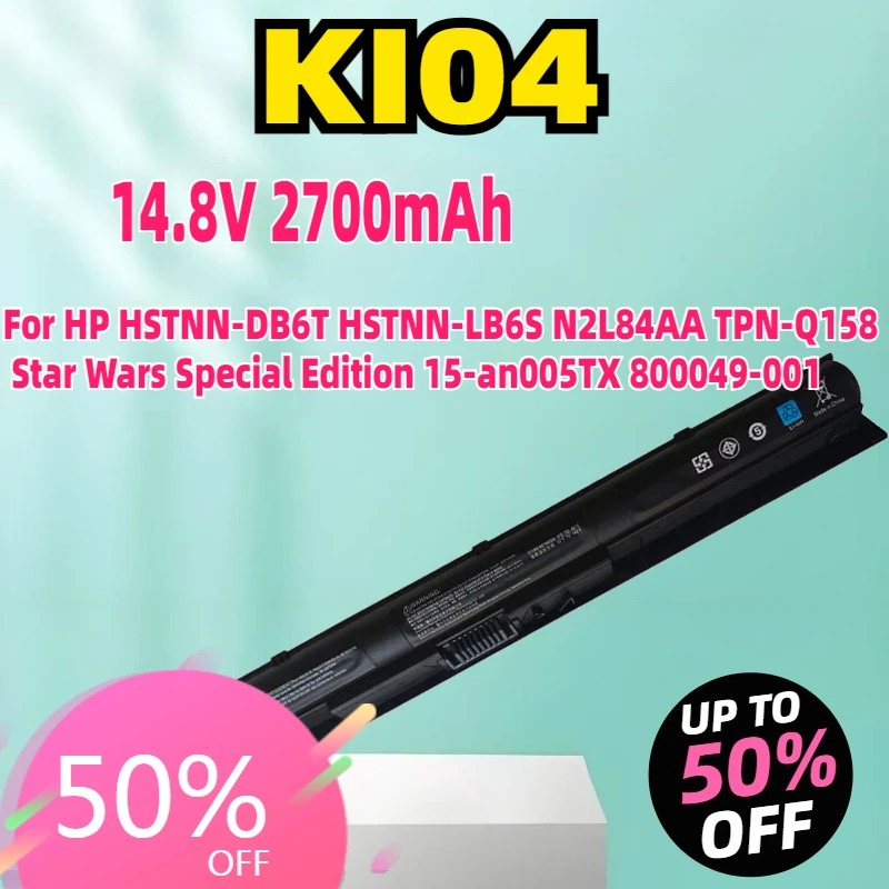 

New For KI04 Laptop Battery HSTNN-DB6T HSTNN-LB6S FOR HP N2L84AA TPN-Q158 Star Wars Special Edition 15-an005TX 800049-001