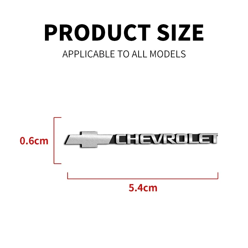 شيفروليه ثلاثية الأبعاد الألومنيوم ملصق مائي صالح لشروليه سيلفرادو إمبالا ماليبو الاعتدال كروز كامارو السترة شرارة أفيو تريل بليزر #2