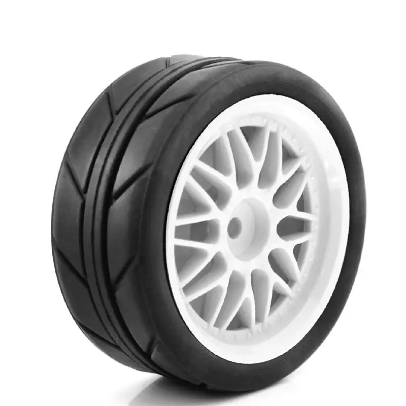 Opony A19Q-1/10 RC Rally Drift 65mm do samochodów wyścigowych na szosę, koła i opony do Tamiya TT01 TT02 XV01 XV02 PTG-2 HSP HPI Kyosho