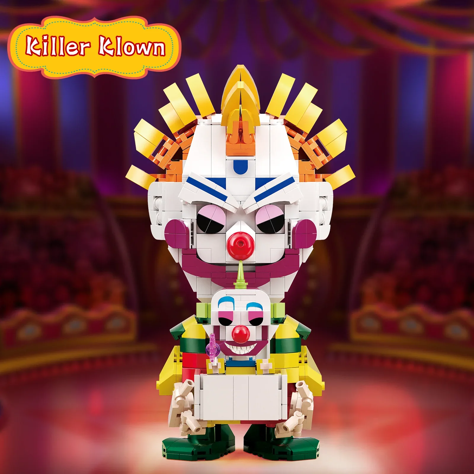 Ensemble de figurines de films d'horreur pour enfants, Killers Klown, Space Outer Bibbo, Shorty importer nights, MOC Toys, Halloween Gifts, 698 PCs