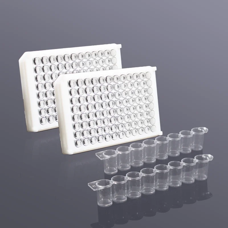 Biosharp Laboratory 96-well Removable ELISA Plate (send 12Pcs 8-holes Enzyme Strips) Accurate Scale To Prevent Contamination