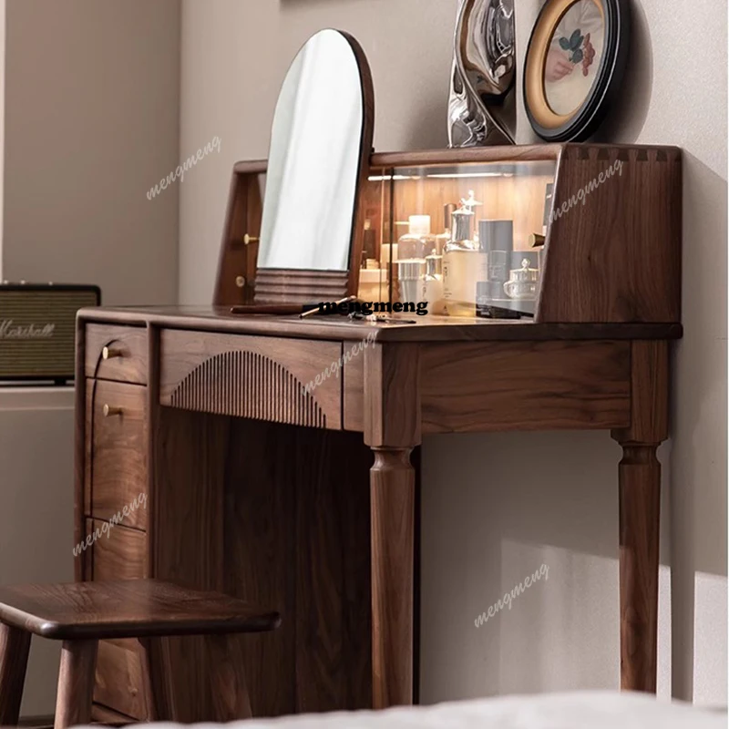 

Wood Cheap Vanity Table Desk Chair Storage Drawers Cosmetics Women Dressing Table Modern Organizer Penteadeira Chinese Furniture