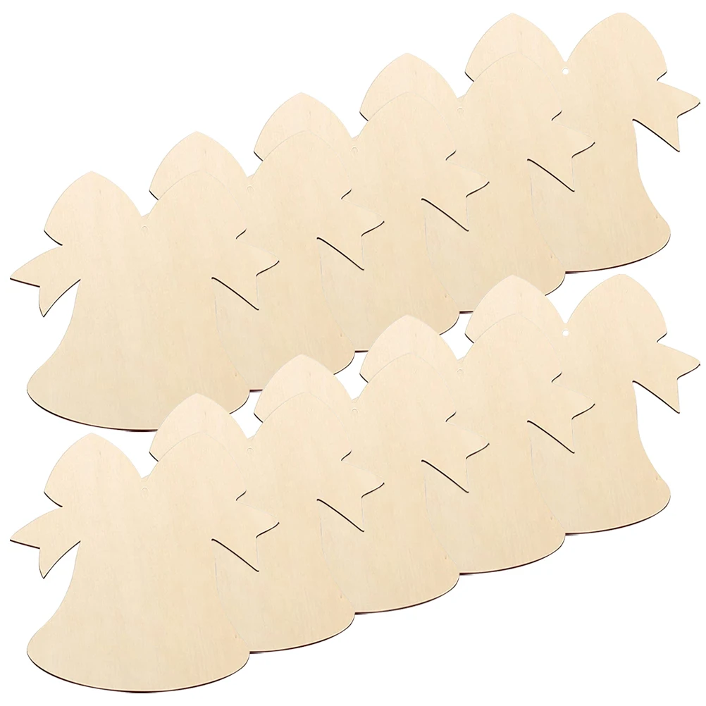

10pcs Wooden Christmas Ornaments Unfinished Wood Slices Diy Pendants For Tree Decoration Holiday Party Supplies Craft Graffiti
