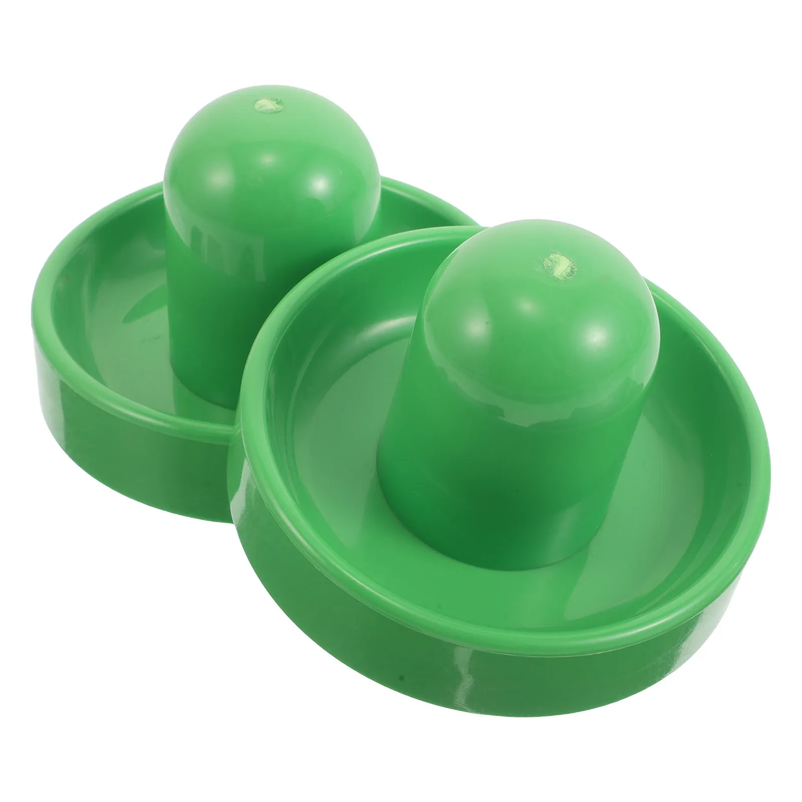 

2Pcs Air Hockey Striker Replacement Green Crank Handle Ergonomic Paddles for Tabletop Game Nights Party Hockey