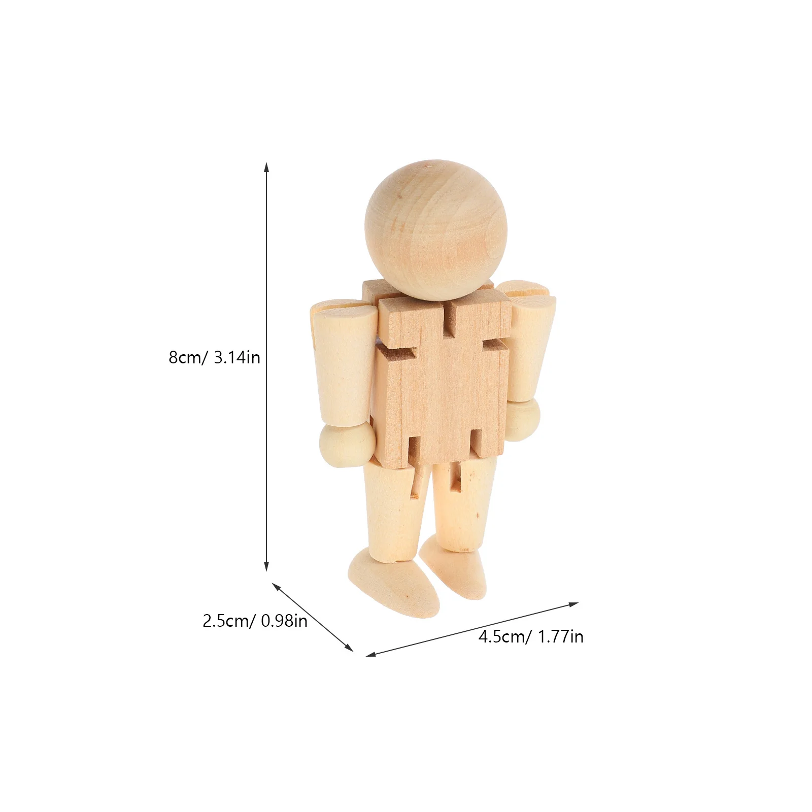 4 Stücke Holz Nussknacker Soldaten Unbemalt DIY Handgefertigte Kreativität Sets Langlebige Dekorative Holz Menschen Figuren Malerei