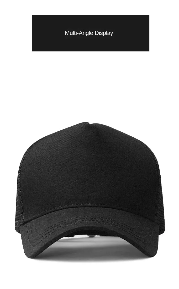 Big Head Man große Mesh Baseball Hüte im Freien plus Größe Sport kappen Papa übergroße Trucker Cap 56-61cm 62-66cm – Detail 17