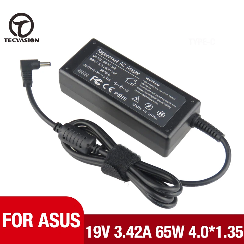 Laptop Adapter 19V 3.42A 65W 4.0*1.35mm AC Power Supply Battery Charger For Asus UX21 UX31A UX32A UX301 U38N UX42VS UX50 UX52VS