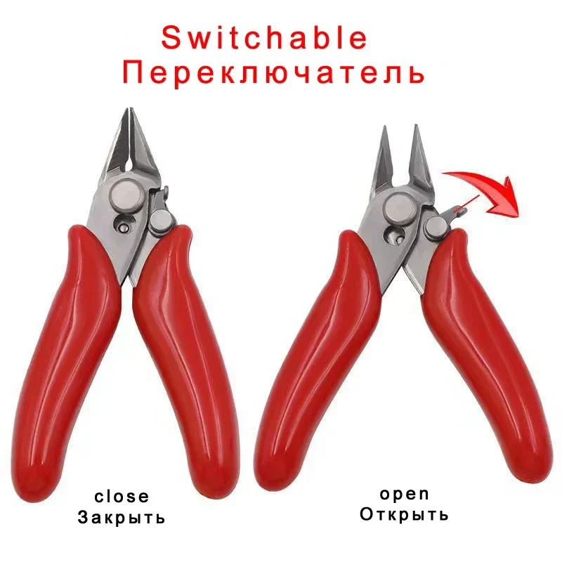 3.5-inch Mini Scissors Electrical Cutting Plier Jewelry Wire Cable Cutter Side Snips Flush Pliers Tool PCAFC 170