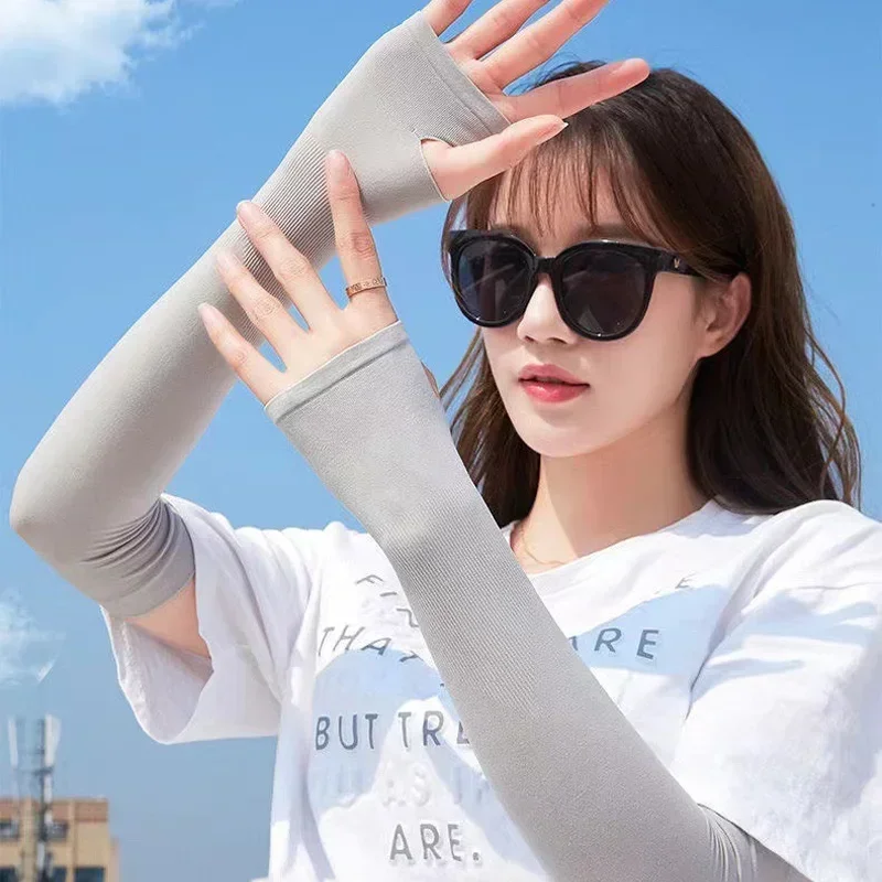Manga Protetora Unissex para Braço, Aquecedor de Braço, Mangas Esportivas para Mulheres e Homens, Proteção Solar UV, Cobertura para Mãos, Suporte para Corrida, Pesca, Ciclismo, Esqui