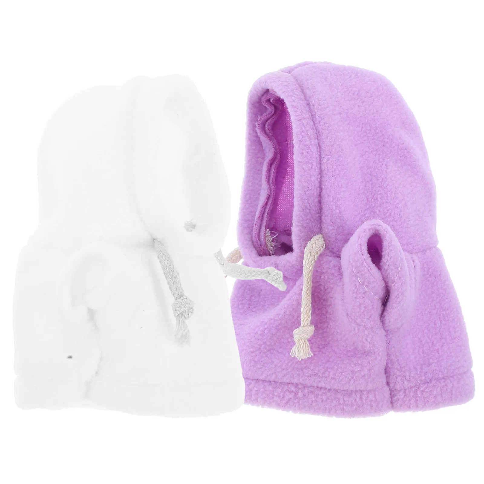 2 Pcs Adorable Toy Overalls Hoodie Cute Outfits Hoodies for Toys Bear Clothes Clothing Animal Play