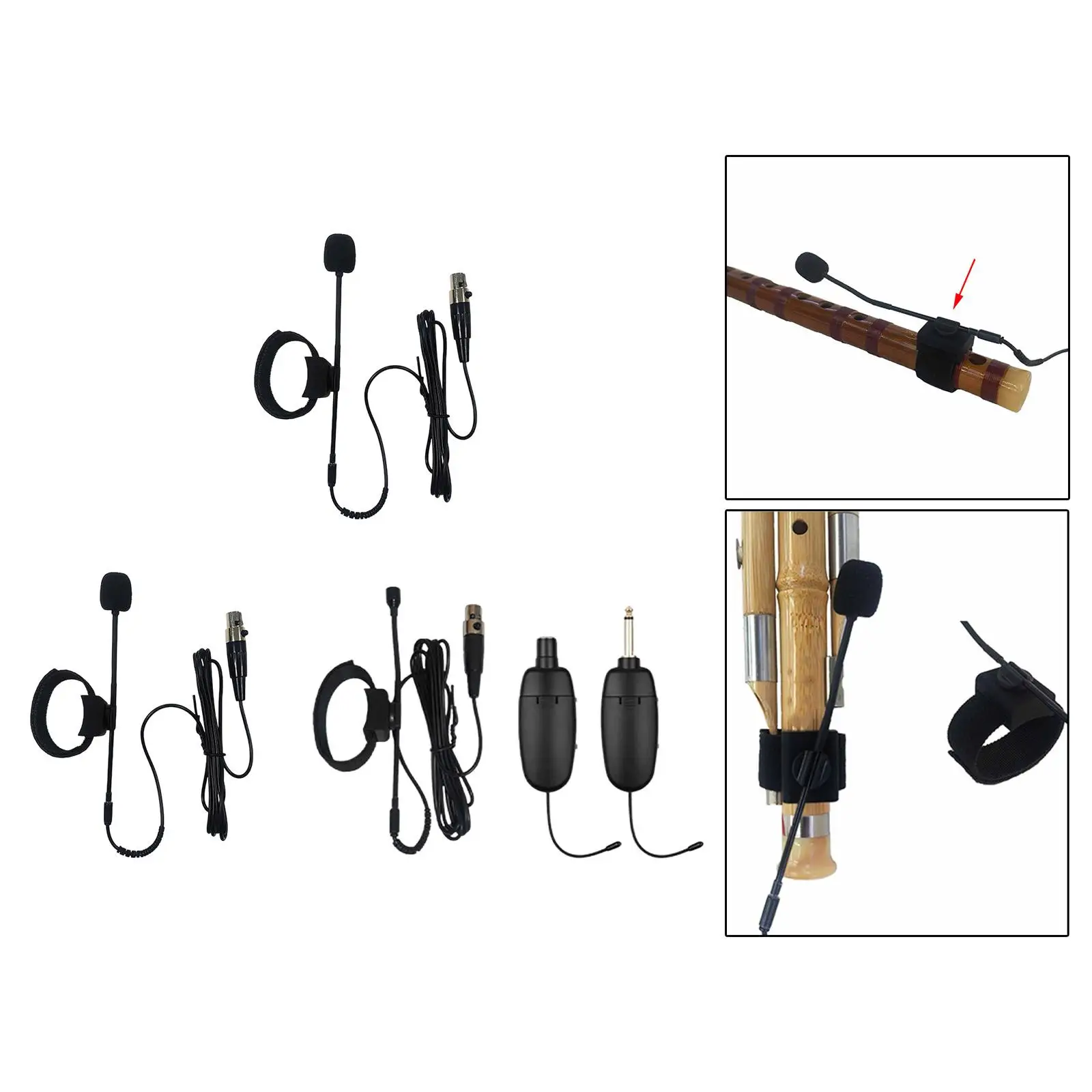 

Clip on Musical Instrument Microphone 360 Rotation Adjustable for Stage Performance