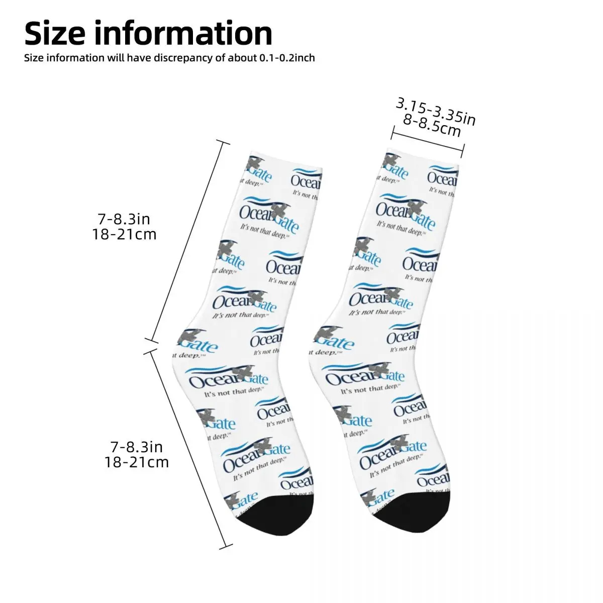 Happy Funny Male Men Socks Harajuku OceanGate Sock Sport Women Socks Spring Summer Autumn Winter