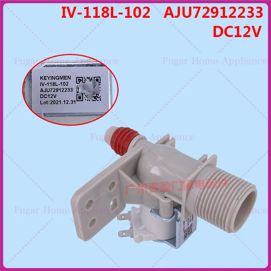 2 peças para samsung máquina de lavar automática válvula de entrada de água válvula solenóide IV-118L-102 válvula de entrada de água dc12v acessórios