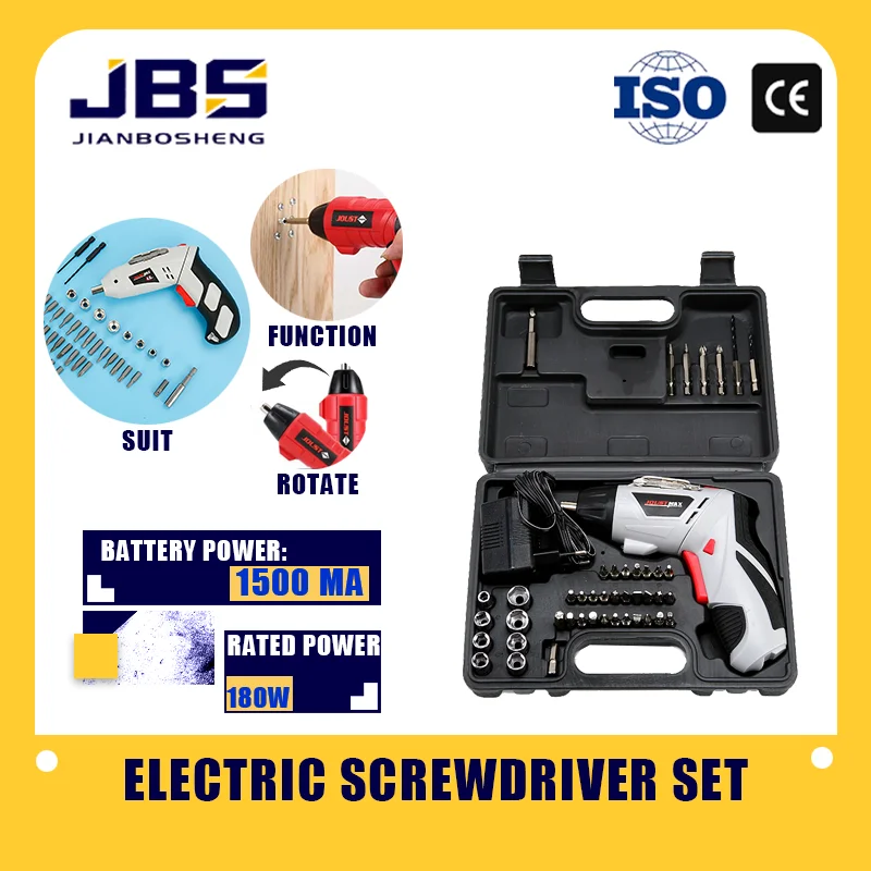 

JBS 4.8V Electric Screwdriver Set Cordless Hand Drill